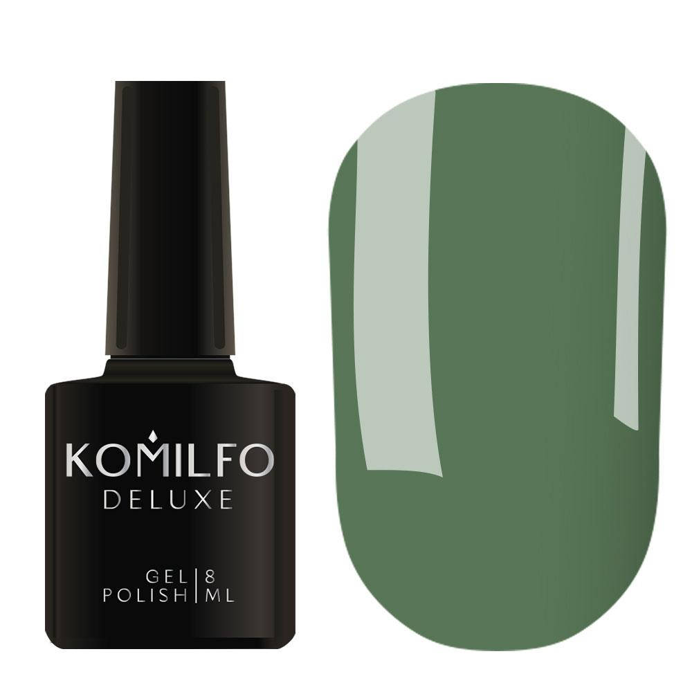 

Гель-лак Komilfo Deluxe Series №D218 (приглушенный зеленовато-бирюзовый, эмаль), 8 мл