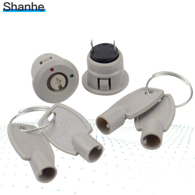 

Переключатель с замком 3 положения 3 контакта AC 250V 0,5A 2 ключа