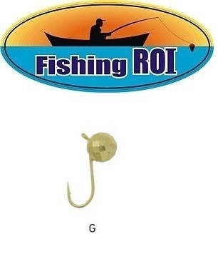 

Мормышка вольфрамовая Fishing ROI Шар "Диско" с ушком gold, 4мм0.65гр