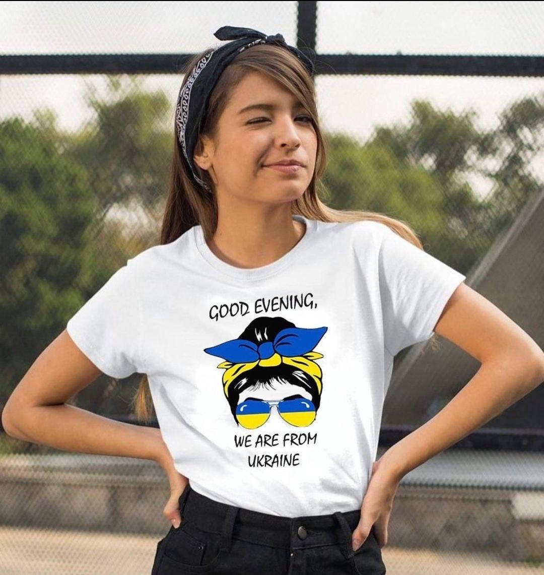 

ФУТБОЛКА МИ З УКРАЇНИ "GOOD EVENING", Белый