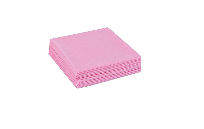

Полотенце одноразовое 40х70см порезанное Розовое 50шт упаковка, Розовый