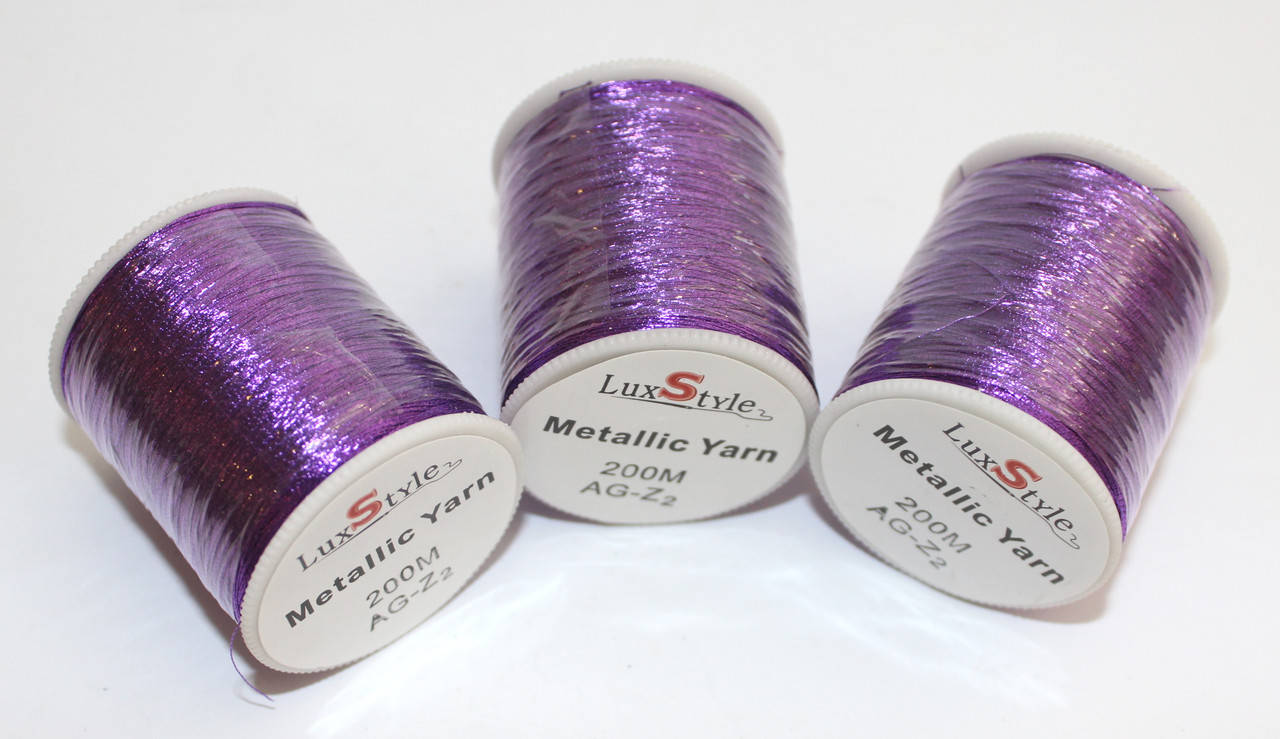 

Металлизированные вышивальные нитки LuxStyle AG-Z2 200м, Золотистый