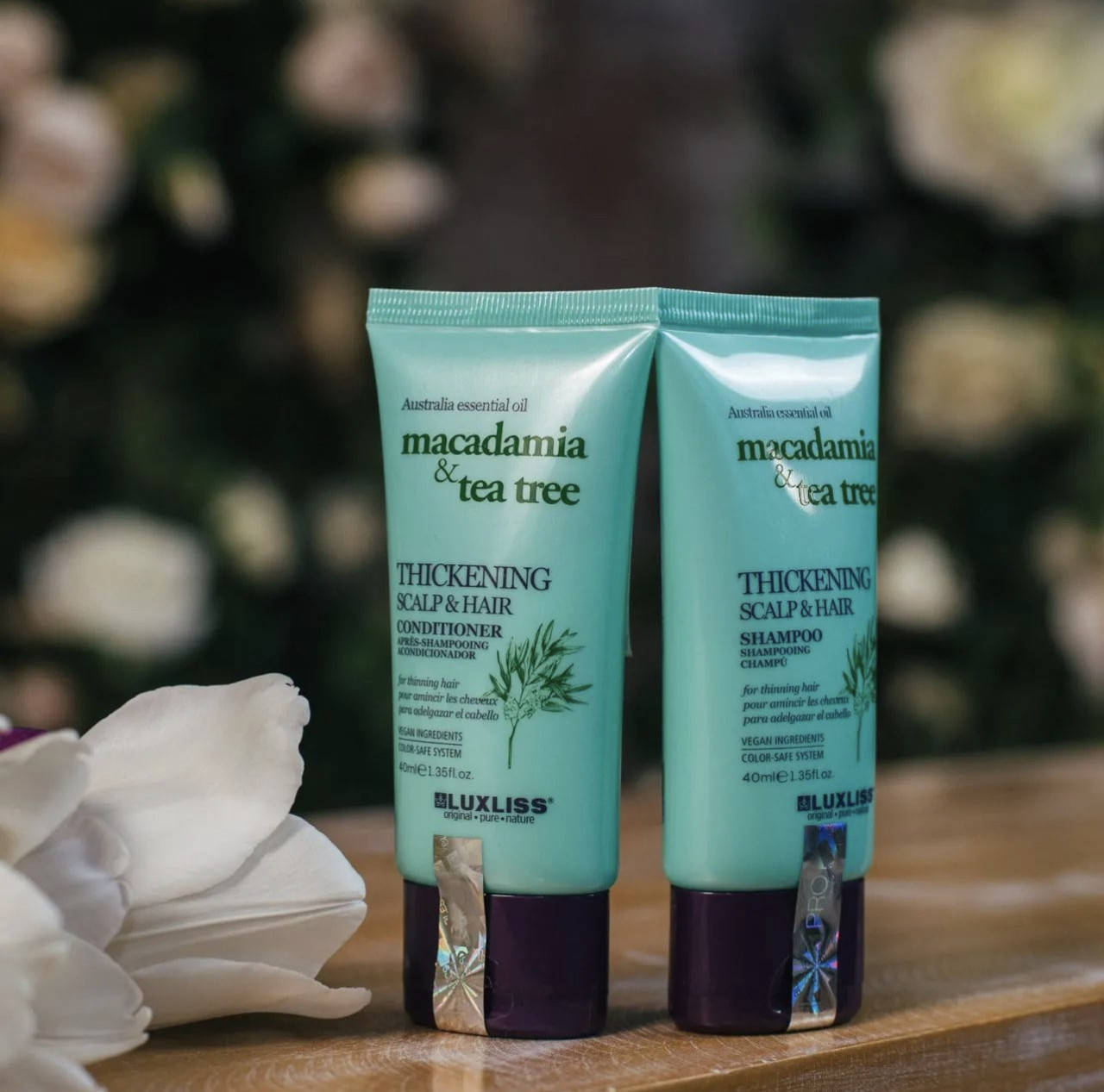 

Шампунь+кондиционер для лечения волос и кожи головы LUXLISS travel pack