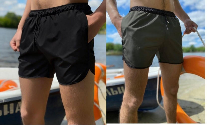 

Шорты пляжные Intruder черные и хаки Черный, XXL