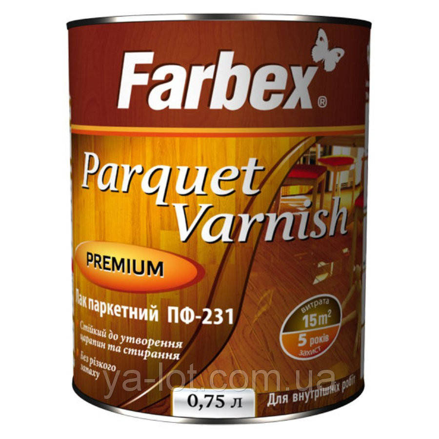 

Лак паркетный ПФ-231 Farbex 2,5 л (глянцевый)