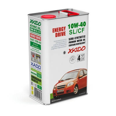 

Напівсинтетична олива 10W-40 SL/CF XADO Atomic Oil - 4л.
