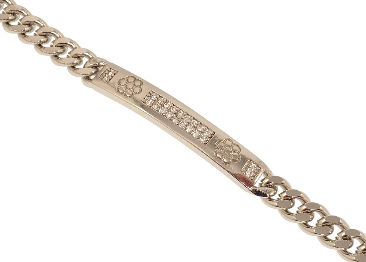 

Браслет Xuping M&L "Плетение Панцирное и декоративная вставка с цирконием" длинна 18,5см х 6мм