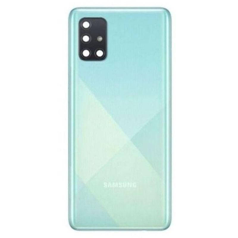 

Крышка Samsung A51 (SM-A515) blue сервисный оригинал с разборки, Синий