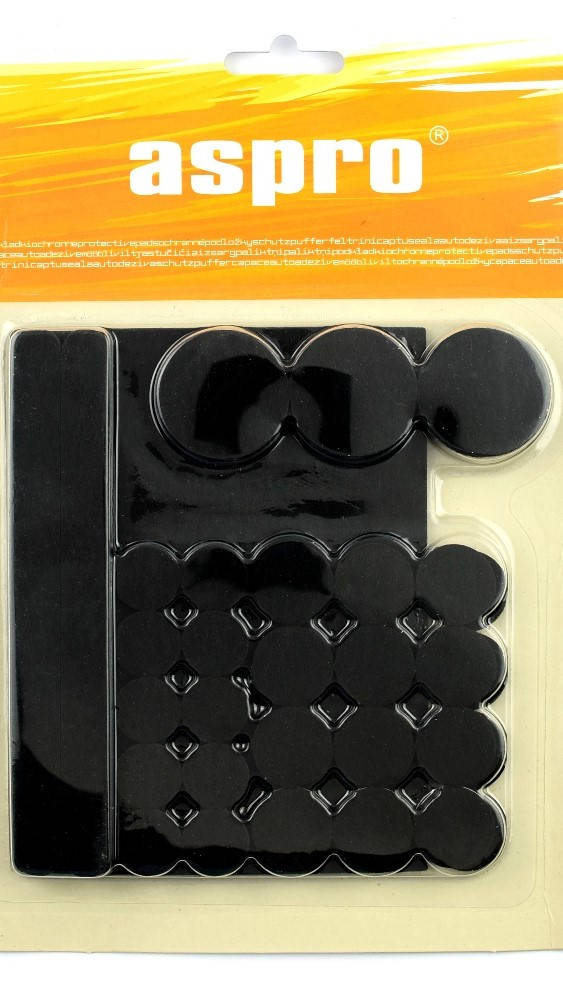 

Войлочные подкладки для мебели ASPRO самоклеящиеся (чёрные).