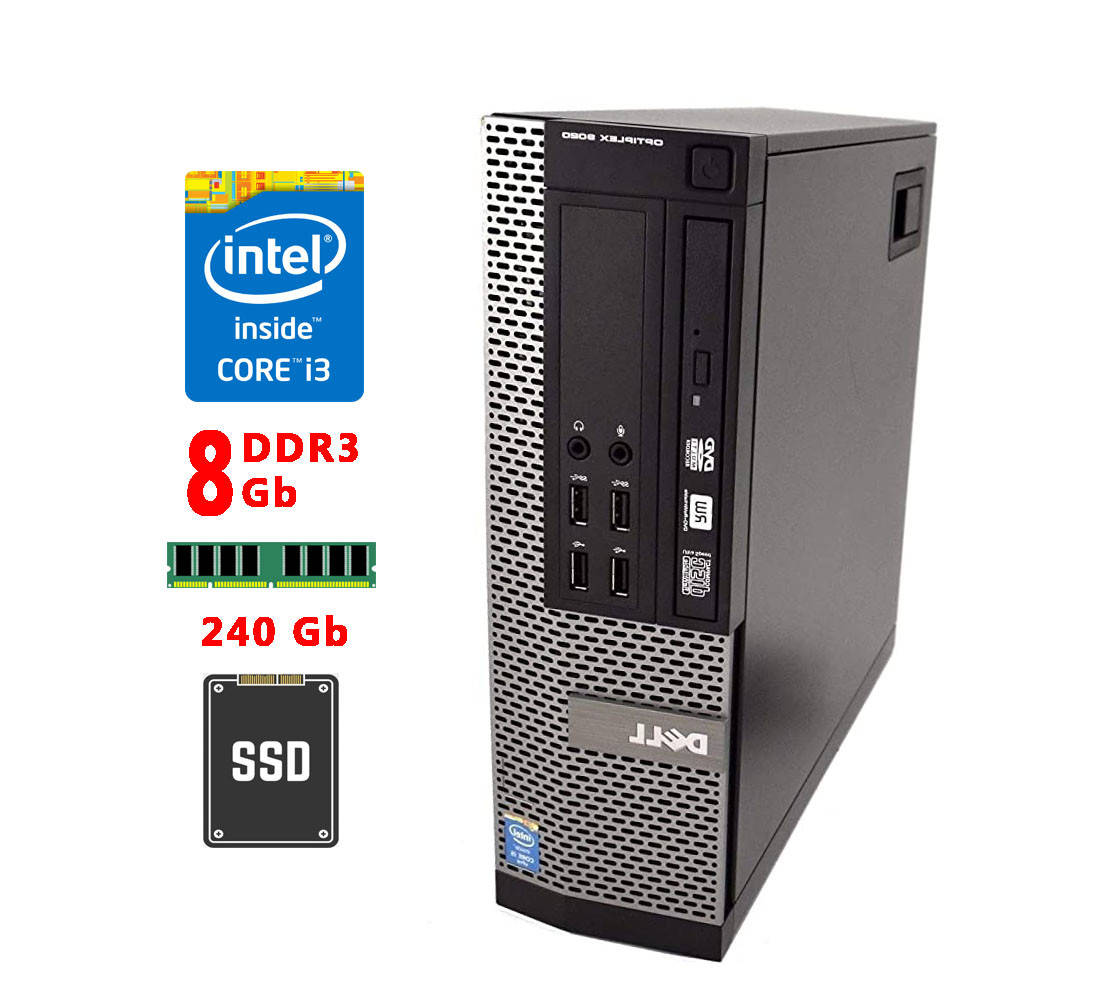 

Системный блок Dell Optiplex 9020 SFF (Core I5-4570/DDR3 8Gb/SSD 240Gb)