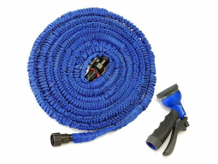 

Шланг садовый поливочный с распылителем растягивающийся Xhose 30м 130586
