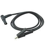 

Кабель Банан - крокодил чорний Y208 18awg 1метр