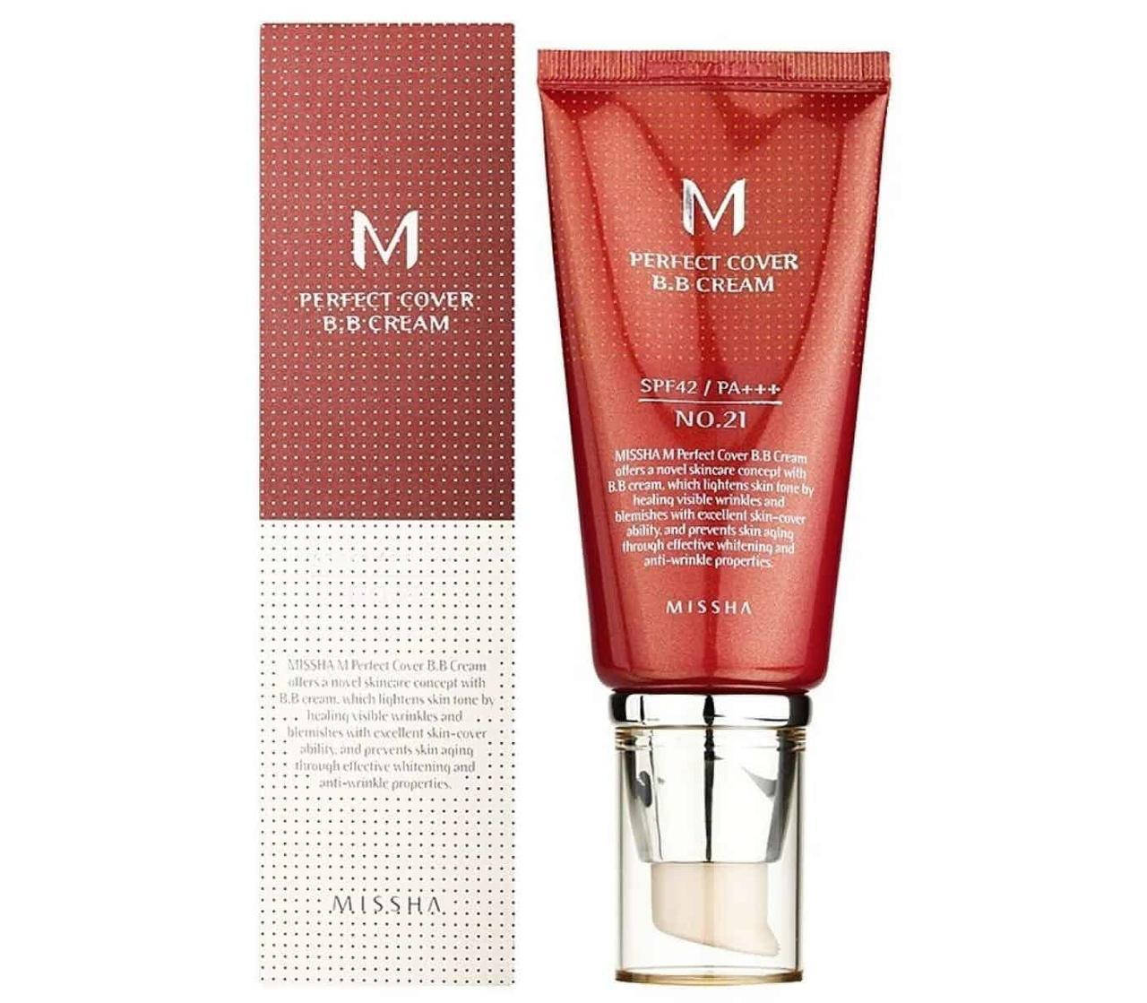 

Missha Perfect Cover BB Cream SPF 42/PA+++ №21 Light Beige 50 мл