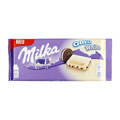 

Шоколад Мілка біла орео Milka oreo white 100g 22шт/ящ (Код : 00-00005282)