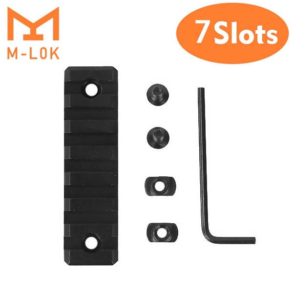 

Планка для цевья M-LOK Picatinny/Weaver 7 слотів - 75 мм
