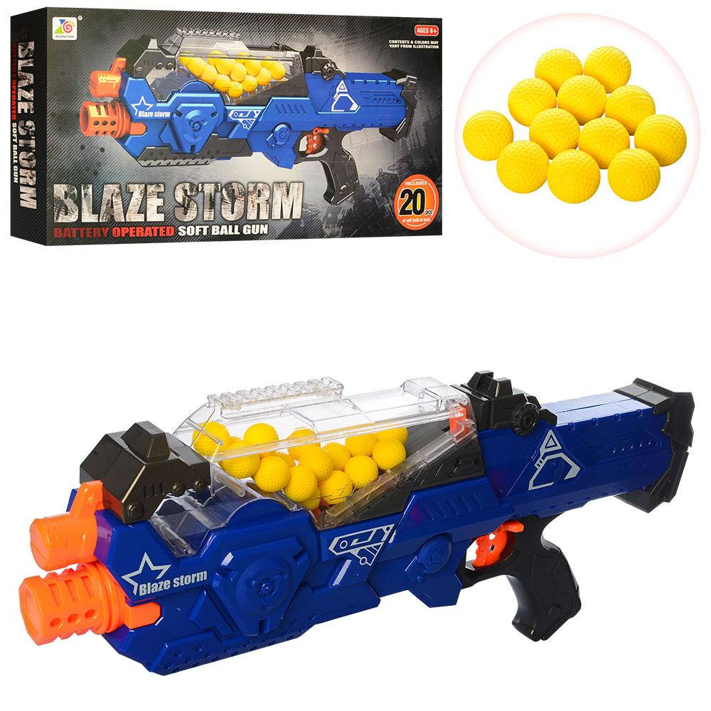 

АВТОМАТ NERF ZC7109 56см, мягк.шарики 20шт, в кор-ке, 58-30-9см