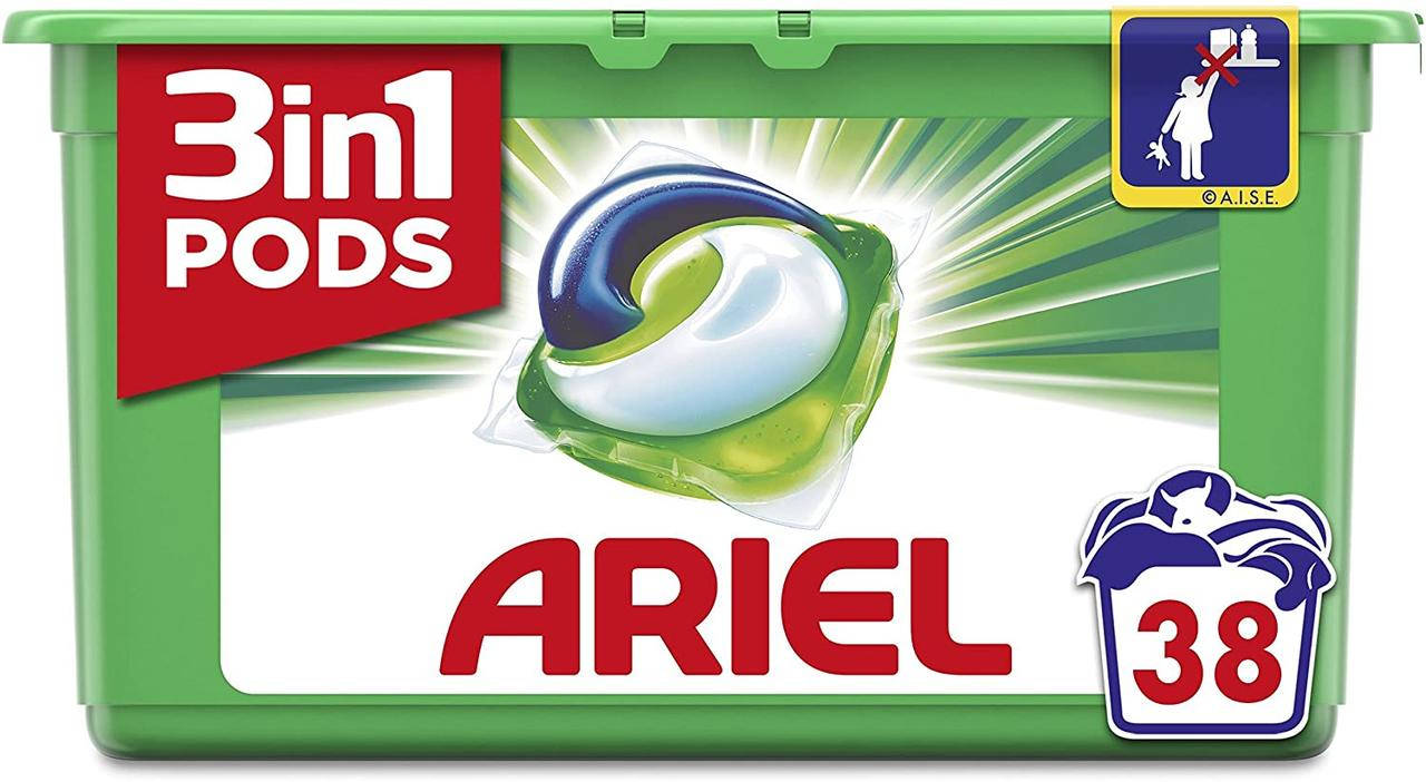 

Капсулы для стирки универсального белья Ariel Pods Original 3 в 1 38 шт