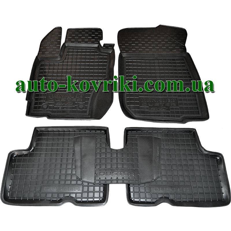 

Резиновые коврики в салон Renault Duster 2015-2017 2WD/4WD (ЕВРО СБОРКА) (Avto-Gumm), Черный