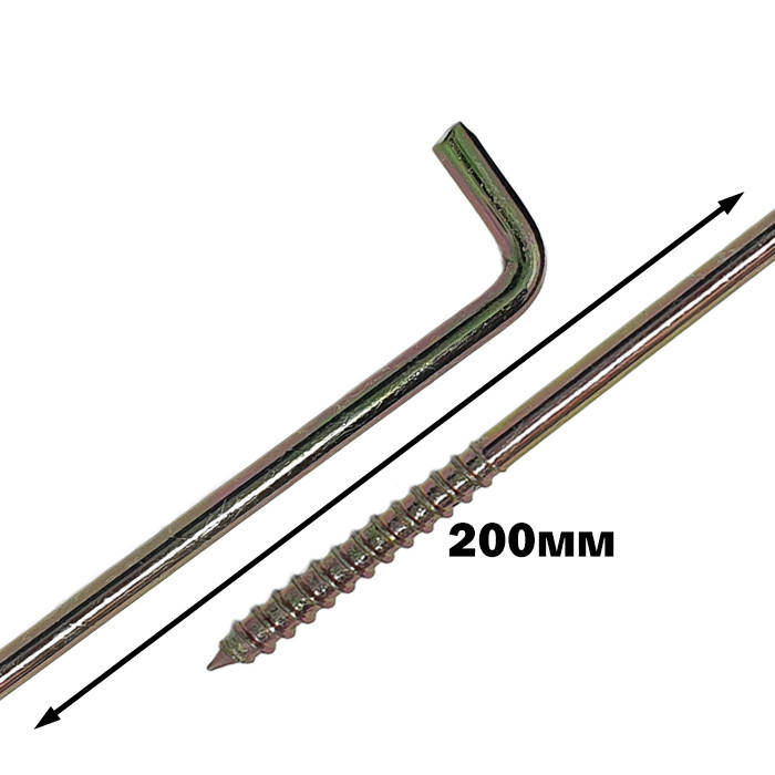 

Шуруп с крюком L 8х200 (шт.)