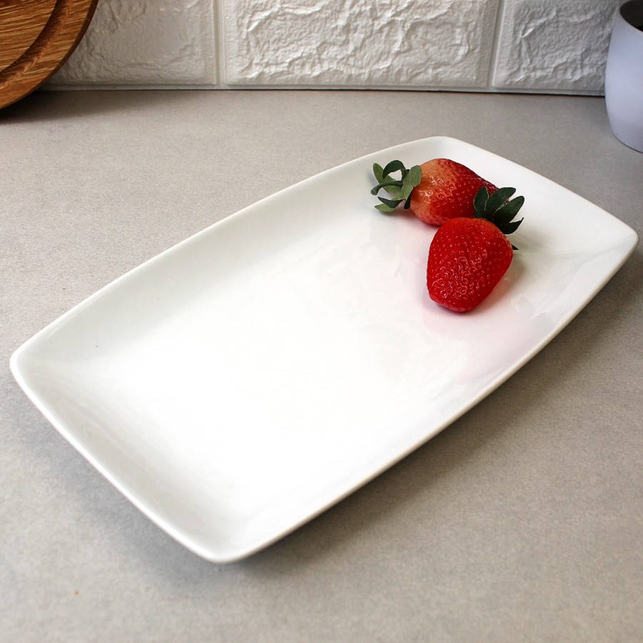 

Блюдо прямоугольное фарфоровое HLS 300х170 мм (HR1431), Белый