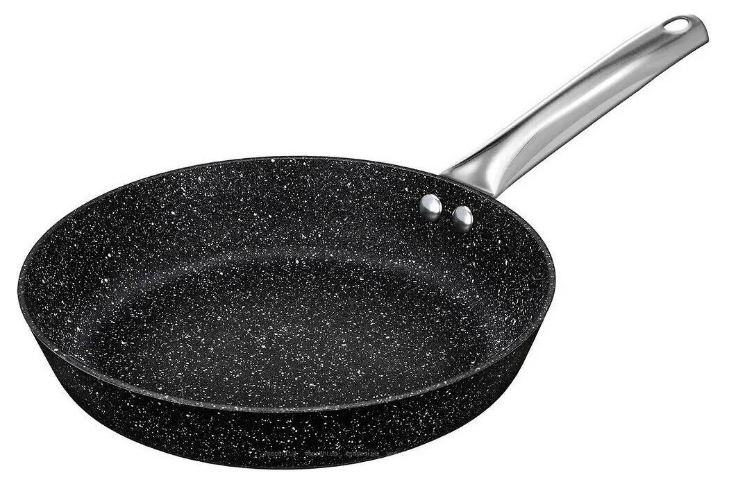 

Сковорода с антипригарным (мраморным) покрытием SMILE MPC-20/9/01 20 см Черный