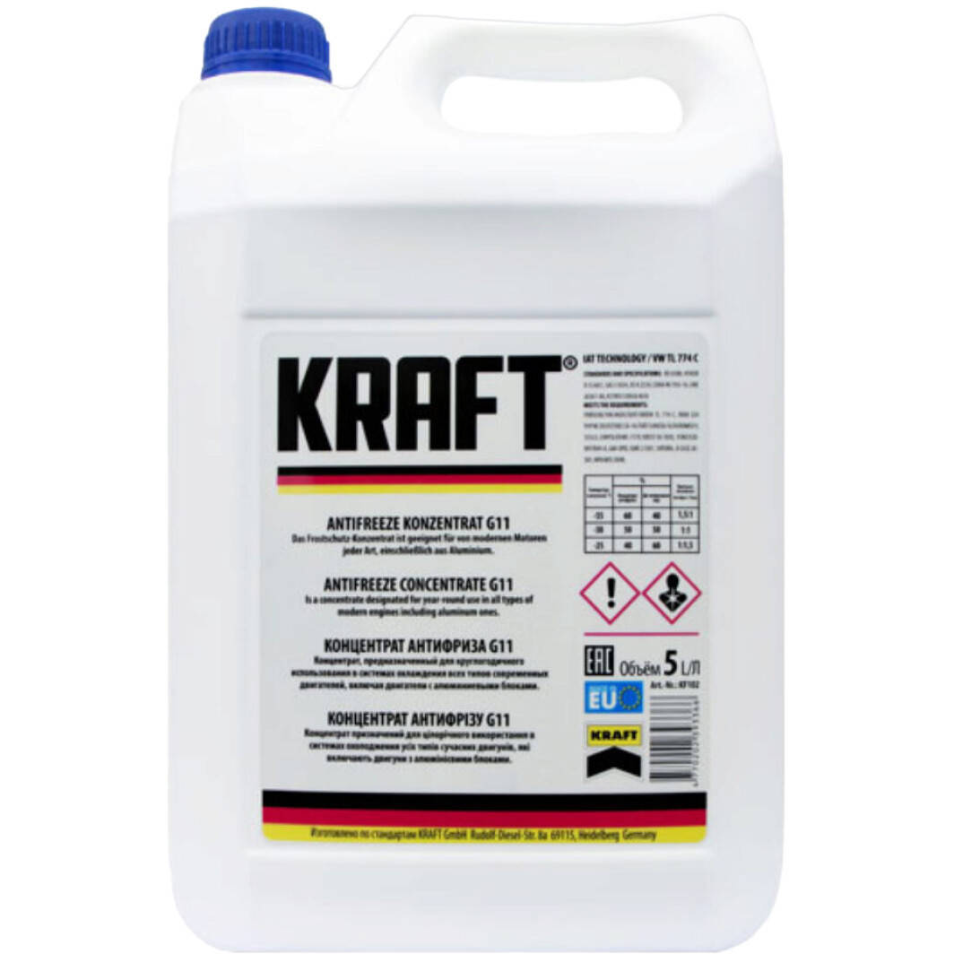 

Концентрат антифриза KRAFT G11 синий -80, 5
