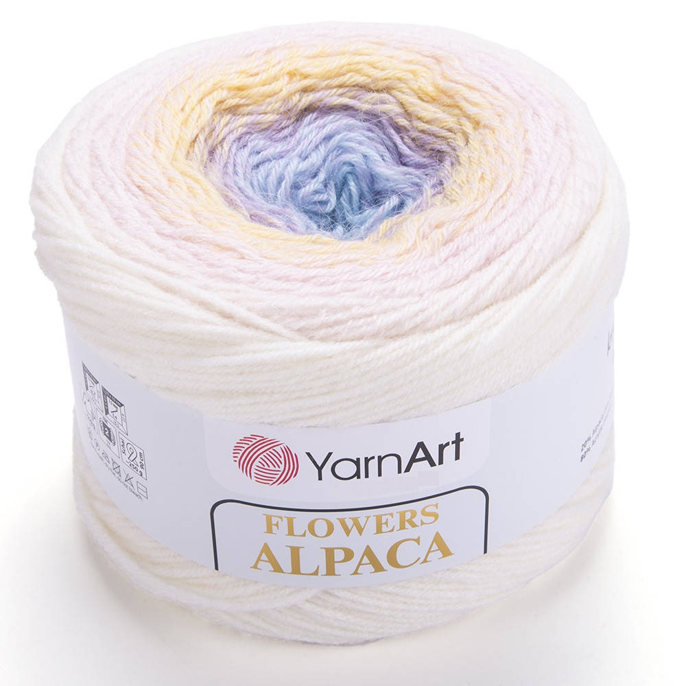 

Пряжа YarnArt Flowers Alpaca 402, Молочный