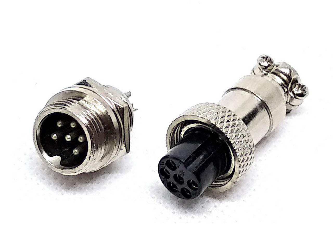 

Разъем mini XLR M12 6 контактов (6pin) пара, оптом