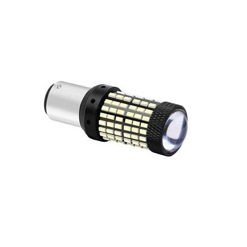 

Белая LED лампа в автомобиль 1157 BAY15D P21, 144 SMD 2814 1600 лм