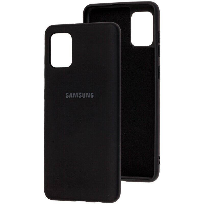 

Силиконовый чехол для Samsung Galaxy A31 Черный софт тач