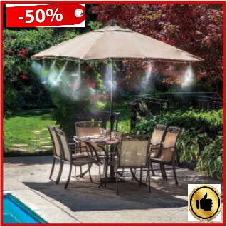

Туманообразователь для беседок сада и теплиц 9.6м Patio Mistcooling Kit полив туман для орощения