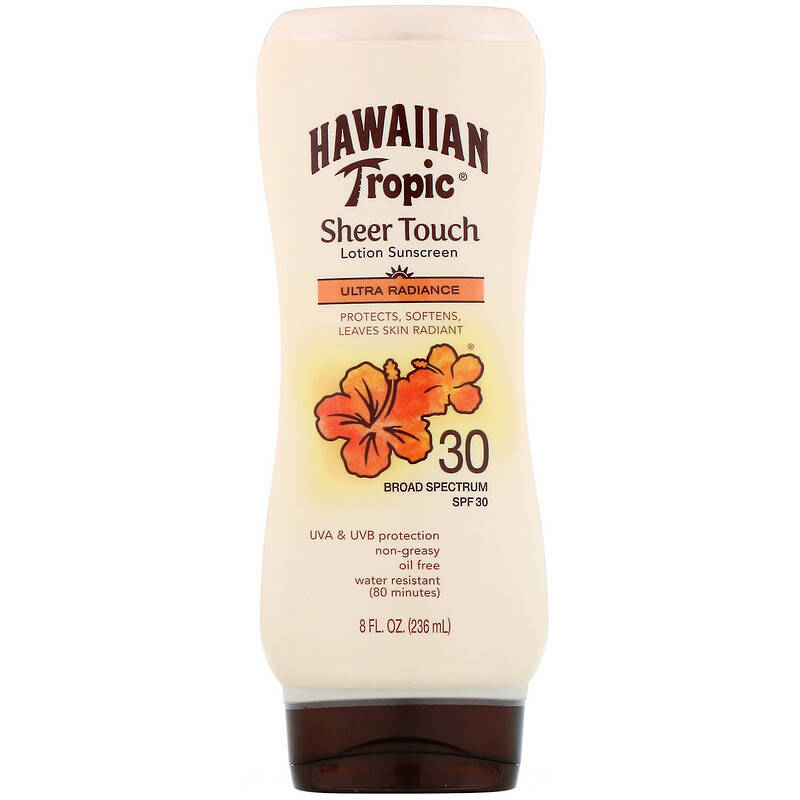 

Солнцезащитный лосьон с SPF 30 Hawaiian Tropic, Sheer Touch, Ultra Radiance, , 236 мл