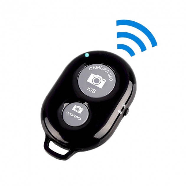 

Bluetooth пульт CAMERA 360 Black Блютуз кнопка для селфі, Android iOS