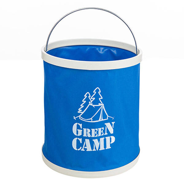 

Ведро туристическое GreenCamp, 11л складное, синий