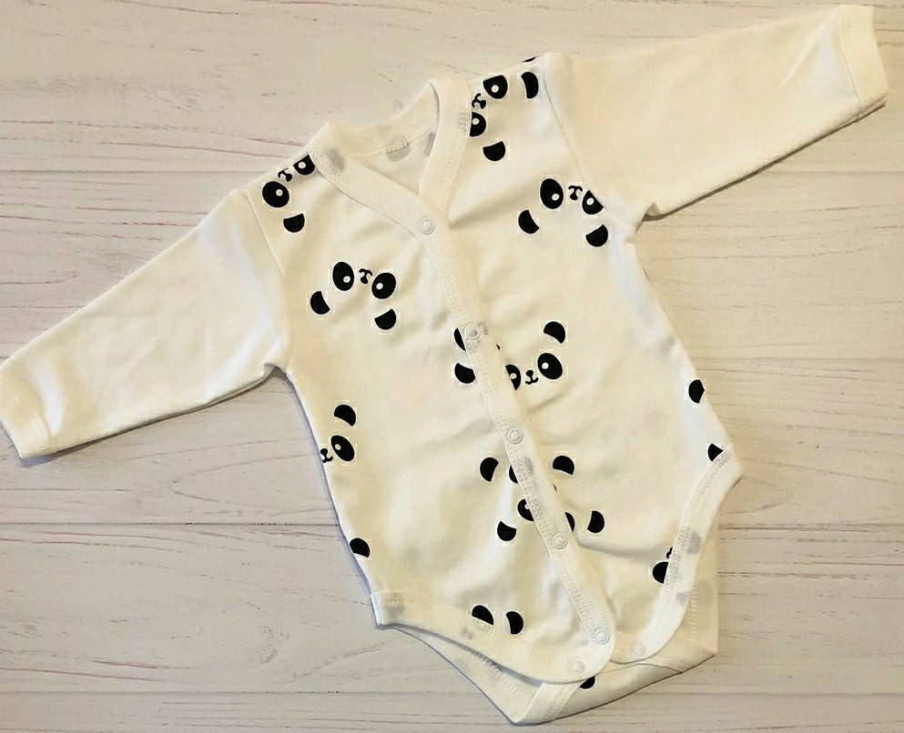 

Напівкомбінезон-боді, довгий рукав, в тканині інтерлок, 68 розмір