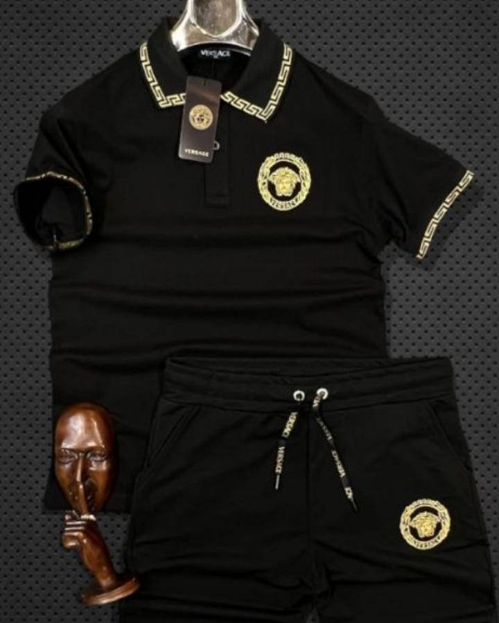 

Мужской Костюм Versace Polo, черный, размер S