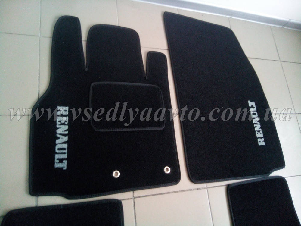 

Ворсовые коврики передние Renault Scenic 3 с 2009 г., Черный