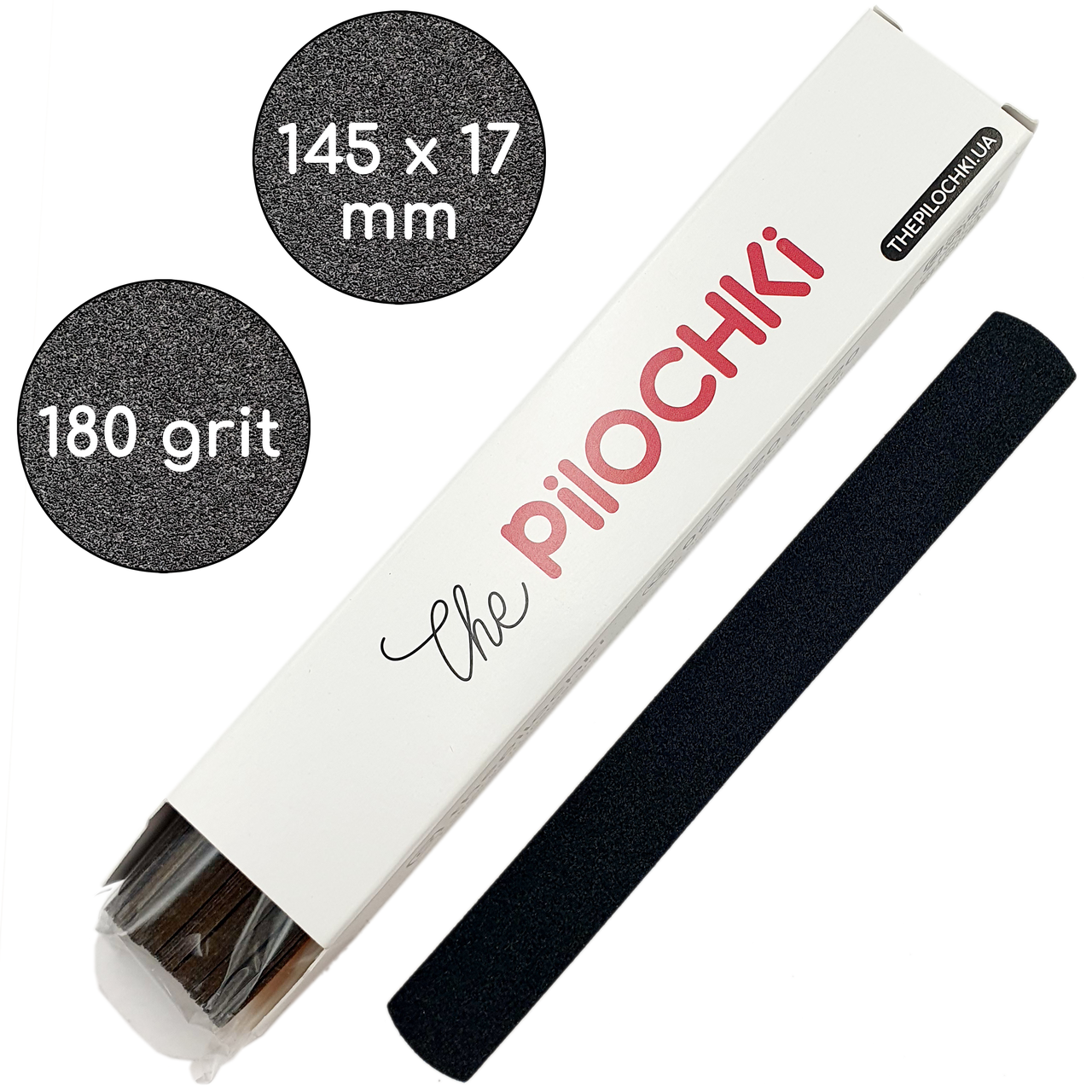 

Сменные файлы 180 грит Ровная 145 мм 50 шт (1 мм тонкие) ThePilochki