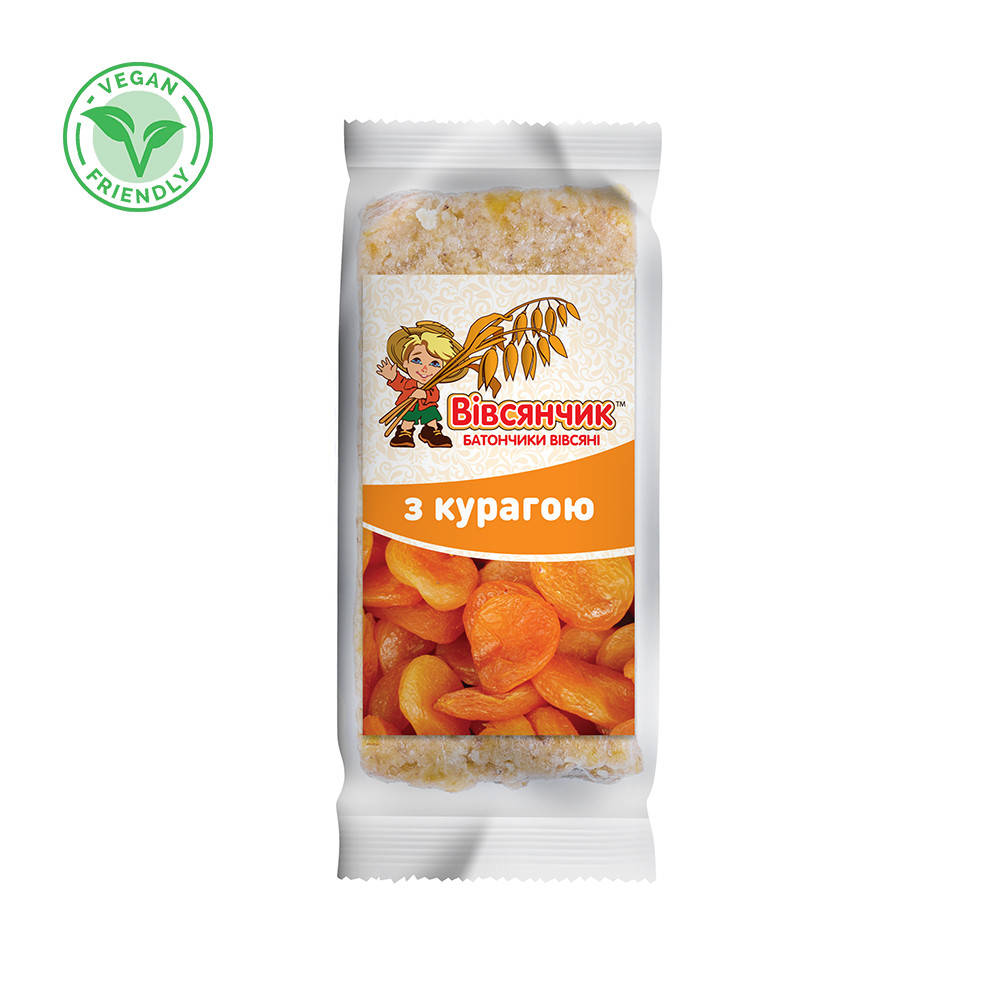 

Харчи Батончик овсяный с курагой