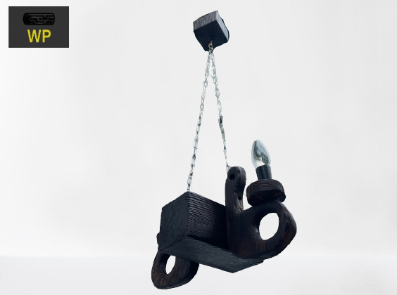 

Люстра из дерева на две свечи.Деревянный светильник на две свечи