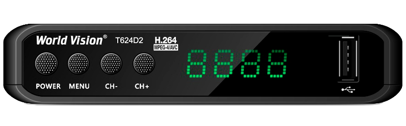 

World Vision T624D2 - Т2 Тюнер DVB-T2 с поддержкой кабельного формата DVB-C