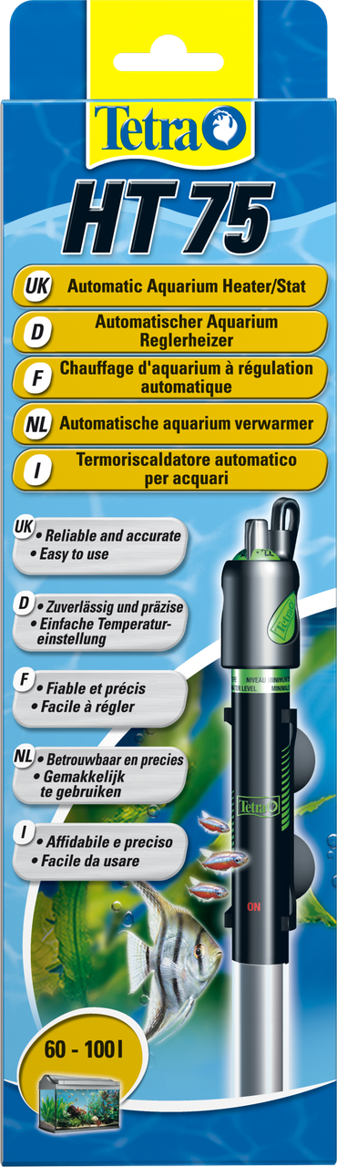 

Автоматический терморегулятор для аквариума Tetra HT 75 60-100 л.