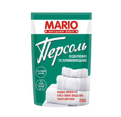 

Отбеливатель и пятновыводитель Персоль "Марио" 0,2 (48шт. / Уп.)