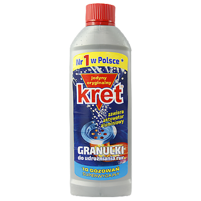 

Гранули для прочищення труб Крет Kret granulki do udrizniania rur 400g 12шт/ящ (Код : 00-00010982)