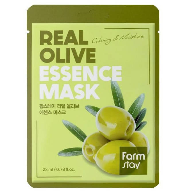 

Тканевая маска с экстрактом оливы FarmStay Real Olive Essence Mask 23 ml