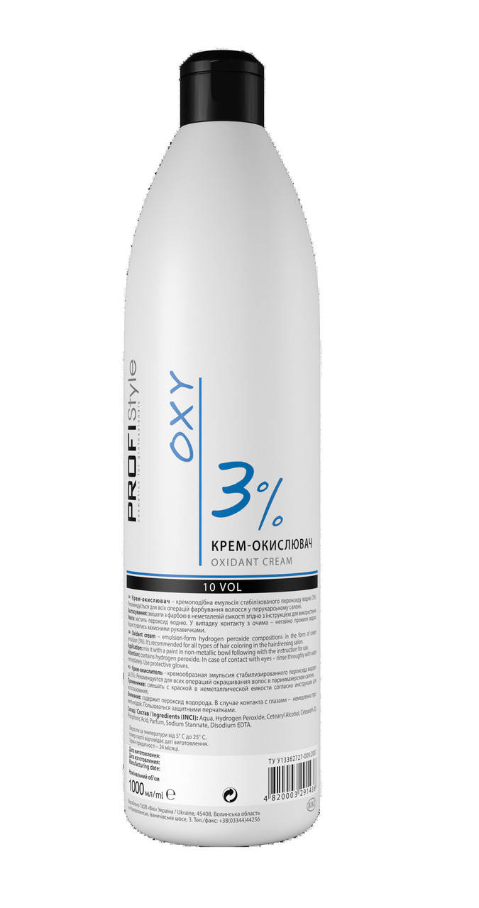 

Крем-окислитель 3% PROFIStyle OXI 1000мл
