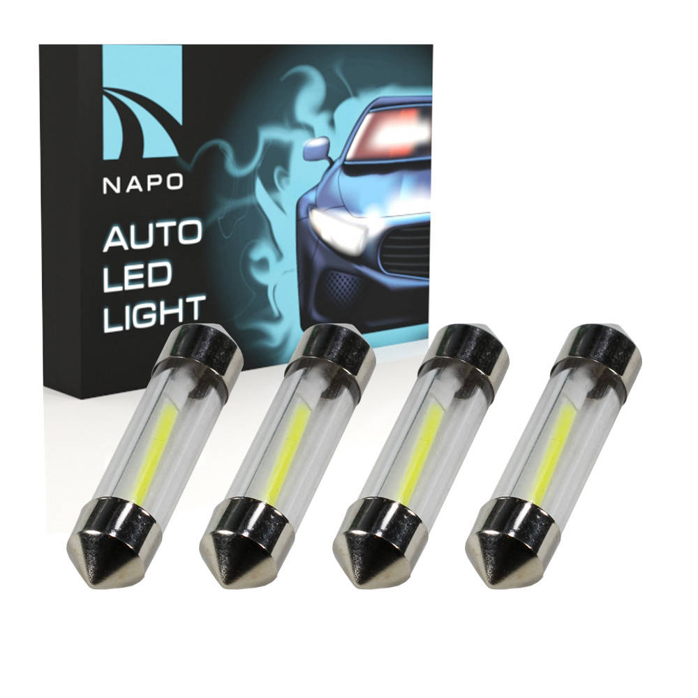 

Лампа автомобильная LED SJ-COB-36mm.t11-035 36mm комплект 4 шт C5W C10W T11 цвет свечения белый