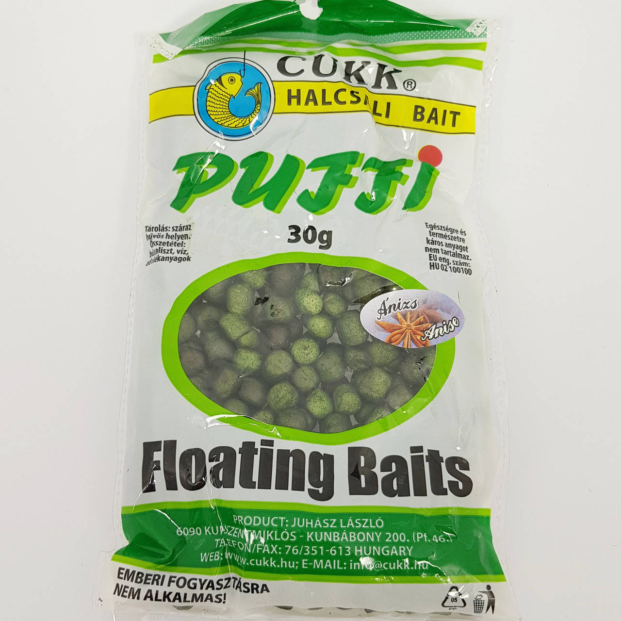 

Насадка тесто воздушное Cukk Puffi 30г 6-10мм (Анис)