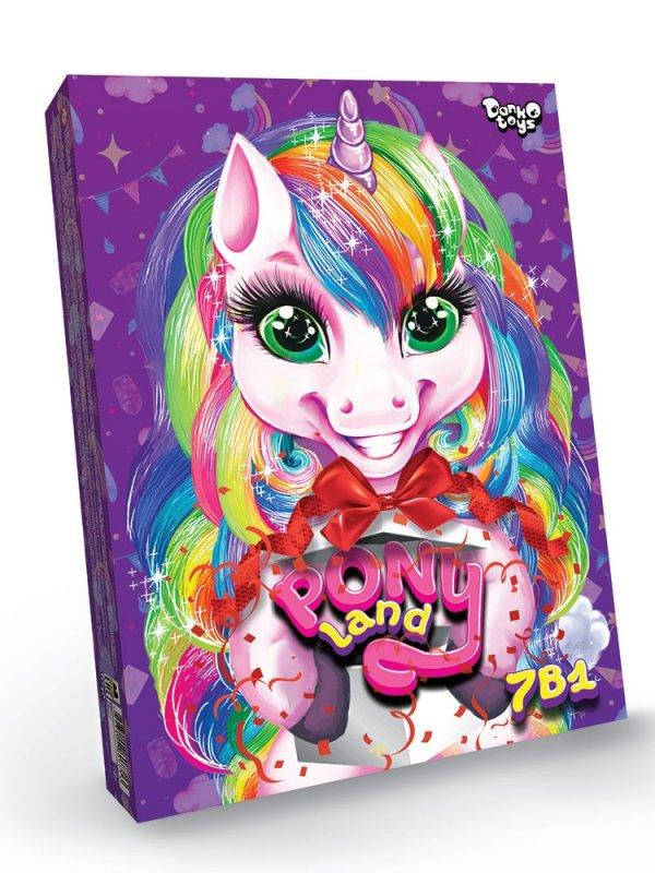 

Набір креативної творчості Pony Land 7в1 (ігри + творчість) PL-01-01