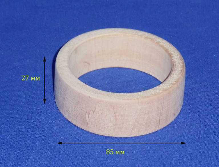 

Браслет прямой 27х85\67 мм Дерево заготовка для декора